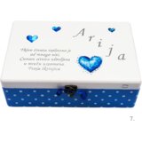  Škatla spominov, personalizirana z imenom - darilo za rojstvo, krst ali rojstni dan otroka - 7. 20x30x10cm - 154366 | Shoptok.si