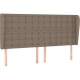  Uzglavlje s ušima smeđesivo 163x23x118/128 cm od tkanine | shoptok.hr