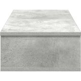 vidaXL Zidna polica s ladicama beton siva 80x34x17cm konstruirano drvo | shoptok.hr
