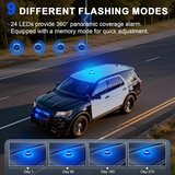 DINFU modra LED opozorilna luč z magnetom 12 V | Shoptok.si