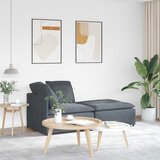  Modularna sofa s podnožjem i jastucima, bar&amp;scaron;unasta tamno siva Slike