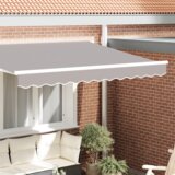 vidaXL Tenda za okvir 2,5 m Svetlo siva 2,3x0,2 m | Shoptok.si