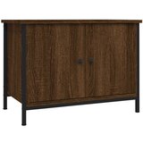 Maison Chic TV omarica - TV stojalo - Televizijska omarica z vrati rjavi hrast 60x35x45 cm inženirski les, (21700226) Cene
