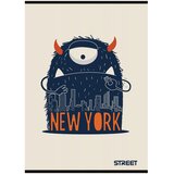 STREET Zvezek A5 Monsters, brezčrtni, 54 listov, sortirano, 1 kos | Shoptok.si