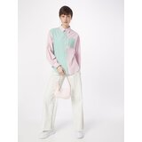 Naf Naf Bluza 'HABASTRY' ecru / zelena / svetlo roza | Shoptok.si