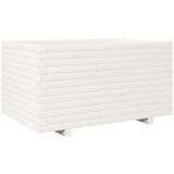 Maison Chic Vrtno cvetlično korito - Cvetlični Lonec belo 90x60x49,5 cm trdna borovina, (21790412) Cene