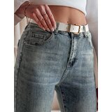 DStreet Spodnie damskie jeansowe regular fit LOVANCIO niebieskie | shoptok.hr