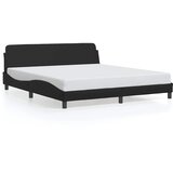  Okvir za krevet Dover Crni 180x200 cm Implicitna koža | shoptok.hr