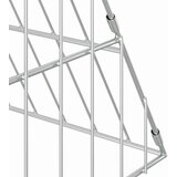  Kavez za piliće Srebrno 215 x 100 x 85 cm Cinkani čelik | shoptok.hr