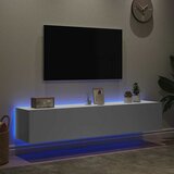  Zidni TV ormarići s LED svjetlima 2 kom bijeli 80x35x31 cm | shoptok.hr
