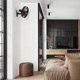  ZEVENTI - Zidni ventilator FREEZE 50W/230V crna/smeđa + daljinski upravljač | Eponuda.com