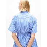 Tommy Jeans Košulja haljina nebesko plava / bijela | shoptok.hr