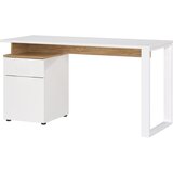 Germania Radni stol s bijelom pločom stola 61x140 cm Hasselt – | shoptok.hr