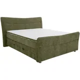 POSTELJA BOXSPRING 180 cm x 200 cm , tekstil olivno zelena
