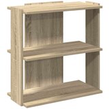 vidaXL Knjižna omara 3-nadstropna sonoma hrast 60x30x60 cm inž. les | Shoptok.si