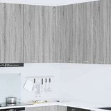 vidaXL Viseča omarica Riga Sonoma hrast in bela 57 x 57 x 100 cm | Shoptok.si