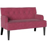  Chesterfield klupa Vinska crvena 112 x 65,5 x 75 cm Baršun | Eponuda.com