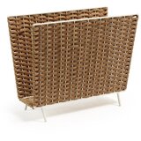 Kave Home Stojalo za časopise iz umetnega ratana Shibori – | Shoptok.si