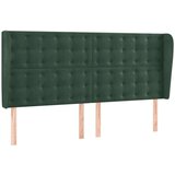  Krevet box spring s madracem LED tamnozeleni 200x200 cm baršun | shoptok.hr