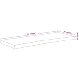 Stolna ploča 100x40x3,8 cm pravokutna od bagrema s živim rubom | shoptok.hr