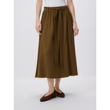 Reserved Suknja od mješavine viskoze - maslinasto | shoptok.hr