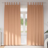 vidaXL Zavjese sa zavjesama 2 pcs Svjetlosmeđa 260 x 140 cm Poliester Cijene