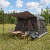  Obiteljski šator Smeđa siva 380 x 260 x 190 cm Poliester | Eponuda.com