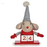  Božićni ukras Krist+ Bijela Crvena Siva Krema Miš 20 x 11 x 20 cm Kalendar (8 kom.) | shoptok.hr