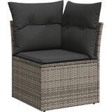  12-dijelni set vrtnih sofa od poliratana s jastucima sivi | shoptok.hr