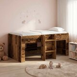  Kreveta za visoko spavanje djece Staro drvo 80 x 160 cm | shoptok.hr