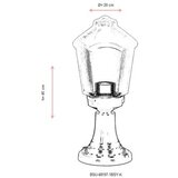 Opviq Vanjska zidna lampa BSU-68197-1BSY-K, 45 cm, IP65, E27, Crna | Eponuda.ba