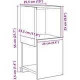  Kutni ormarić Bijelo 25 5x25x55cm Konstruirano drvo | shoptok.hr