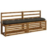  Jastučići za klupe VIANEN 2 kom. 100% poliester Antracit - Antracit 170 x 30 x 12 cm | shoptok.hr