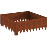  Ograda oko Travnjaka 4 pcs 60 x 60 x 20 cm Čelik Rđa | shoptok.hr