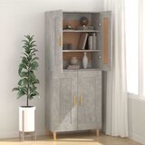  Komoda siva boja betona 69,5x34x90 cm od konstruiranog drva | shoptok.hr