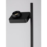 Nova Luce Crna LED stojeća svjetiljka aluminijska sa savitljivom konstrukcijom/s mogućnosti zatamnjivanja (visina 131 cm) Kedros – | shoptok.hr