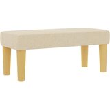  Krevet s opruga kutije s uzglavljem Krema 200 x 100 cm tkanina | shoptok.hr