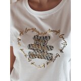 DStreet T-shirt damski z misiem TEDDYCAP biały | Shoptok.si