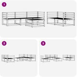  Set vanjskih sofa 6 pcs Prirodna Čvrsto drvo akacije | shoptok.hr