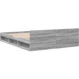 vidaXL Posteljni okvir s predali siva sonoma 120x200 cm inženirski les | Shoptok.si