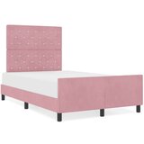 vidaXL roza posteljni okvir 120x200 cm žamet, (22053626) | Shoptok.si
