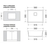 GL sudopera bari 1K bela 560x440x220MM | ePonuda.com