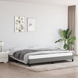 vidaXL Okvir za krevet tamnosivi 200x200 cm od tkanine Cijene