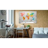  Slika na plutenoj podlozi - Multicolored Travels [Cork Map] 120x80 | shoptok.hr