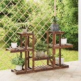 vidaXL Stalak za cvijeće 110 x 25 x 73 cm od masivne jelovine Cijene