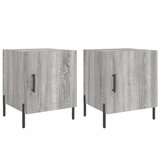 Maison Chic Dvo delni komplet Nočne omarice - Nočne mize siva sonoma 40x40x50 cm inženirski les, (21687867) Cene