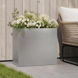 Vrtna saksija Srebrna 50 x 20 x 40 cm Nehrđajući čelik | shoptok.hr