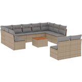  12-dijelni set vrtnih sofa od poliratana s jastucima bež | shoptok.hr