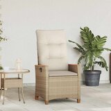  Ležaljka u vrtu Bež i krema 64 x 57 5 x 112 cm poliratan - bež i krem 1 | shoptok.hr