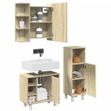 Maison Chic Kopalniški sestavi - Kopalniška garnitura 3-delna sonoma hrast inženirski les, (21787579) | Shoptok.si